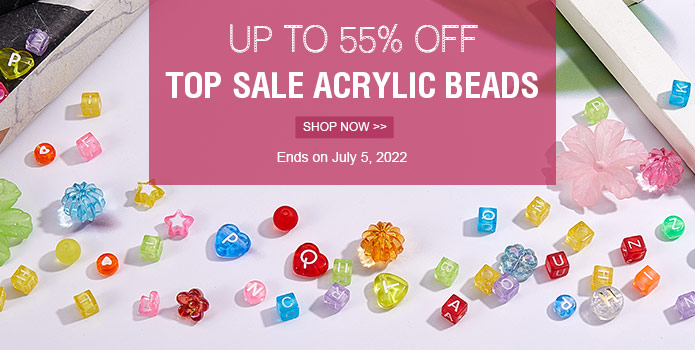 Up to 55% OFF  on Acrylic Beads