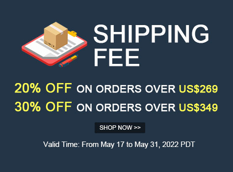 Up to 30% OFF Shipping Fee