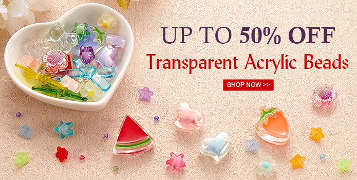 Up to 60% OFF Transparent Acrylic Beads