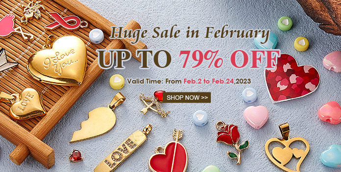 Huge Sale in February! Up to 79% OFF on Beads and Supplies for Jewelry Making