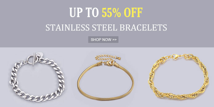 Up to 55% OFF Stainless Steel Bracelets