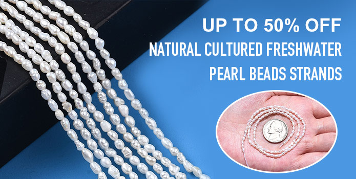 Up to 50% OFF Natural Cultured Freshwater Pearl Beads Strands