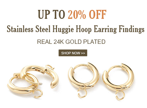 20% OFF Stainless Steel Huggie Hoop Earring Findings