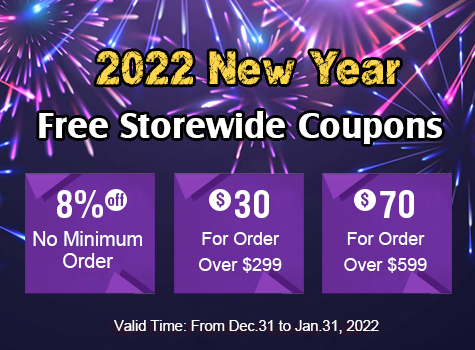 Up to 8% OFF New Year Coupons