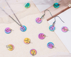 Rainbow Stainless Steel Charms