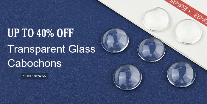 Up to 40% OFF on  Transparent Glass Cabochons