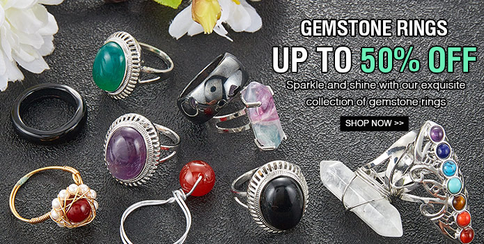 Up to 50% OFF Gemstone Rings
