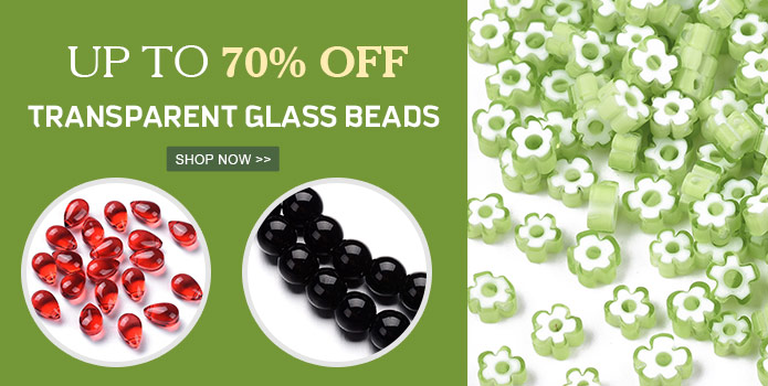 Up to 70% OFF Transparent Glass Beads