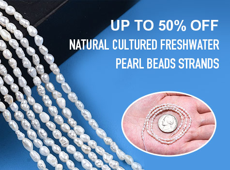 Up to 50% OFF Natural Cultured Freshwater Pearl Beads Strands