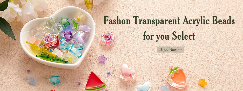 Fashon Transparent Acrylic Beads for you Select