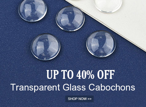 Up to 40% OFF on  Transparent Glass Cabochons