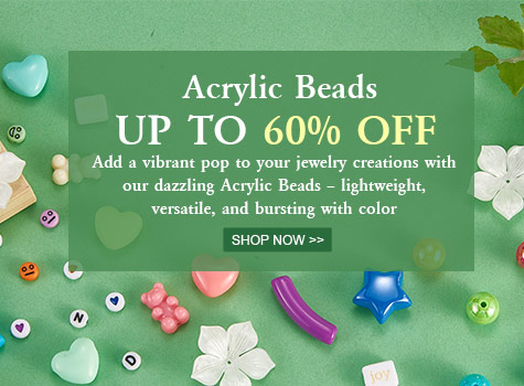 Up to 60% OFF  Acrylic Beads