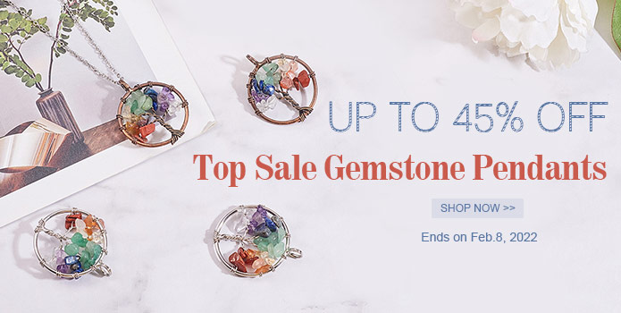 Up to 45% OFF Top Sale Gemstone Pendants