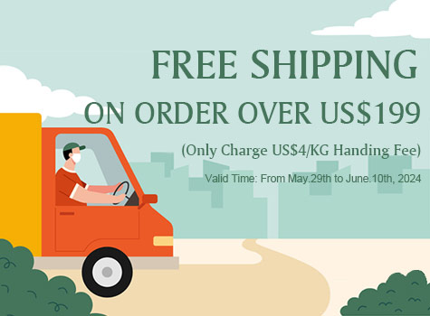 Free Shipping on order over US$199