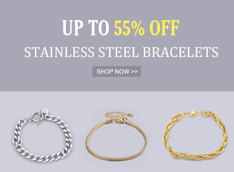 Up to 55% OFF Stainless Steel Bracelets