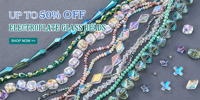 Up to 50% OFF Electroplate Glass Beads