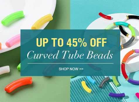 Up to 45% OFF Curved Tube Beads