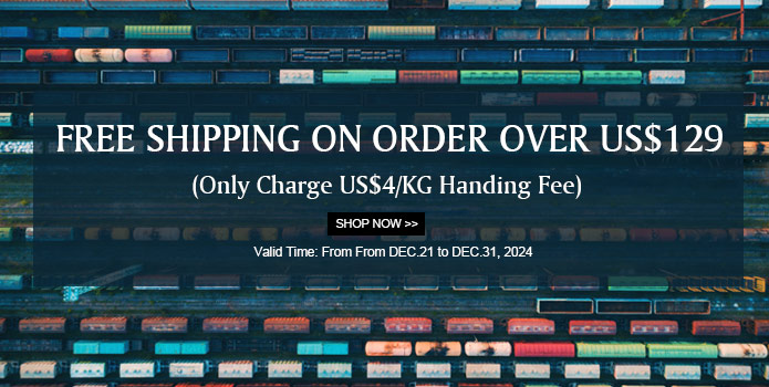 Free Shipping on order over US$129