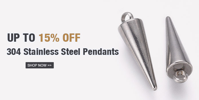 15% OFF 304 Stainless Steel Pendants