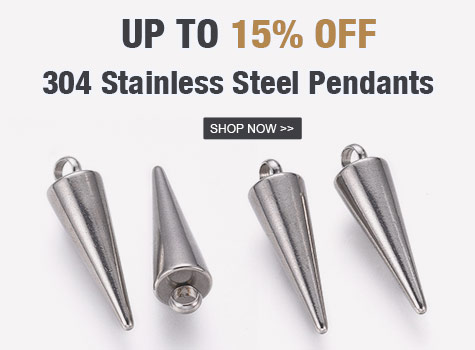 15% OFF 304 Stainless Steel Pendants