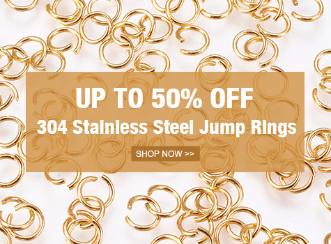 Up to 50% OFF  304 Stainless Steel Jump Rings