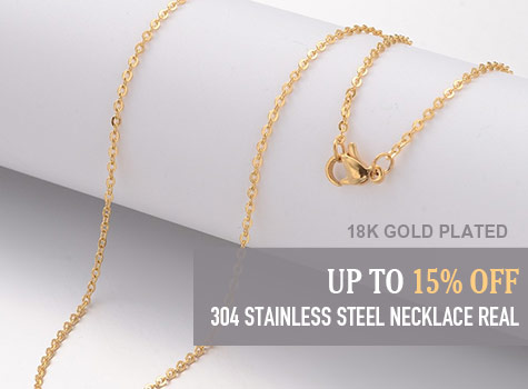 15% OFF 304 Stainless Steel Necklace