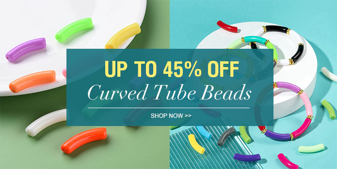 Up to 45% OFF Curved Tube Beads
